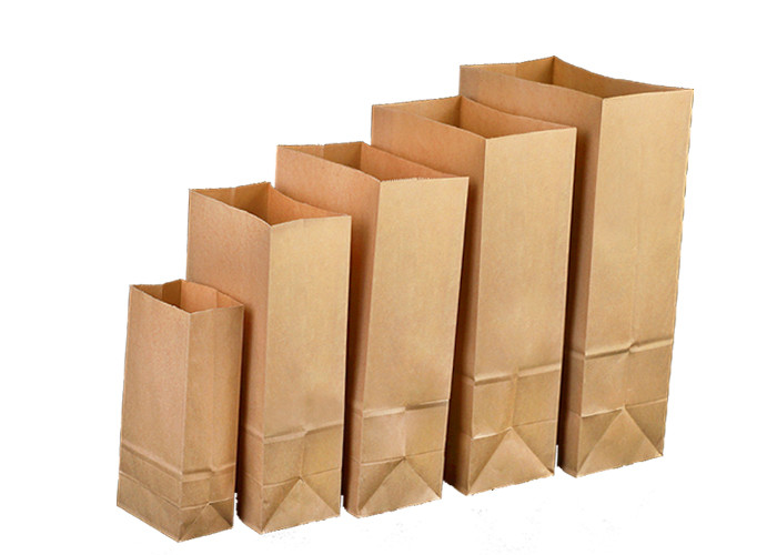Food Grade Multiwall Kraft Paper Bags Recyclable Eco Friendly