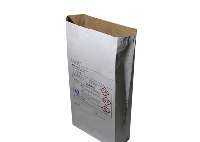 Waterproof H70mm Multiwall Kraft Paper Bags Flexo Print