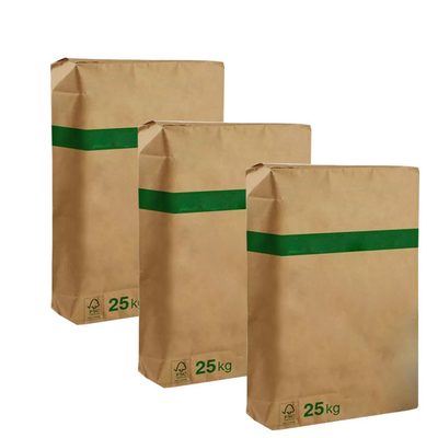 2Ply 3Ply Pasted Valve Multiwall Paper Bags Biodegradable Odorless Eco Friendly