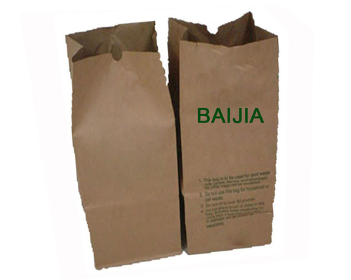 30 Gallon Lawn Paper Bags Compostable Moisture Proof With Custom Logo