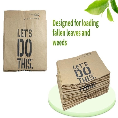 Custom Printed Lawn Paper Bags For Courtyard Garbage