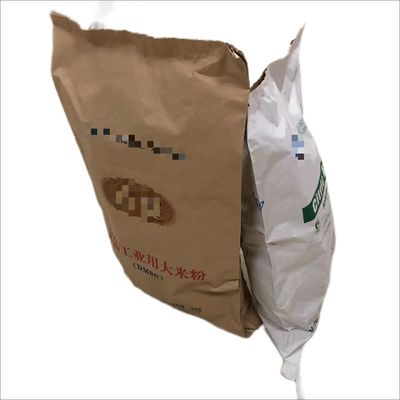 Customized 25 Kg Multi Wall Paper Bags Sewing Sacks