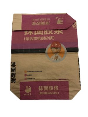 Valve Multiwall Paper Bags For Packaging Mortar Convenient And Reliable