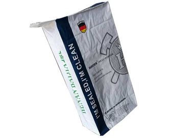 GMP Standard Multiwall Kraft Paper Bags Delicate Printing With External Top Valve