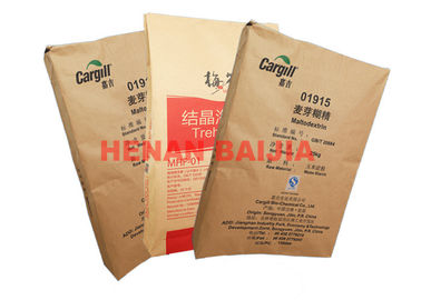 Moistureproof Multiwall Paper Sacks Agricultural Fertilizer Cement Packaging Paper Bags