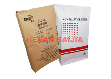 Flexo Print 7 Color Multi Wall Paper Sacks Clear Text Customized Size And Printing