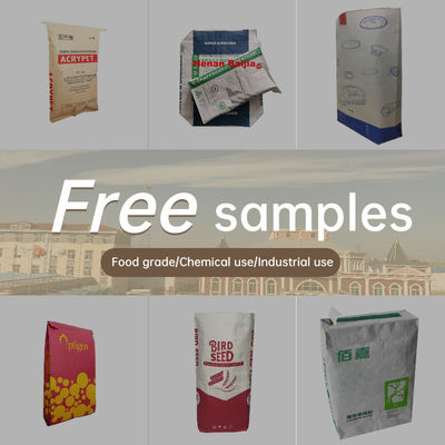 Custom Logo Pasted Multiwall Kraft Paper Bags For Packaging Powder Material
