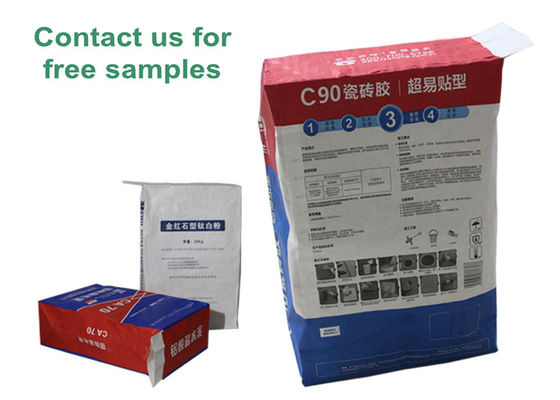 10kg 15kg Packaging Paper Bag Packaging Sack For Food Material Industrial Building Use