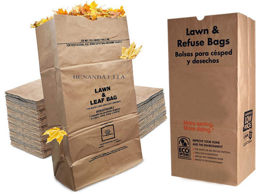 Large Biodegradable Lawn Leaf Paper Bags