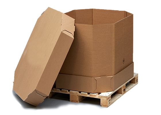 Recyclable Paper Liquid Package IBC Tank Container 220l With Valve