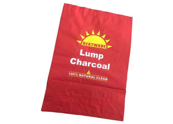 Customized Logo Print Kraft Paper Packing Bags For Charcoal Packing