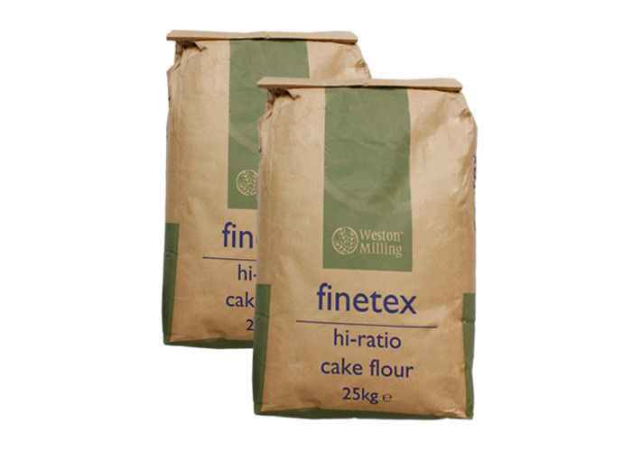 Food Grade Packaging Flour Paper Bag 10kg 15kg 20kg Pinch Bottom White