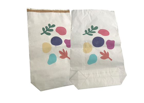 Food Grade Heat Sealed Paper Bags Multi Wall Empty With Pe Liner