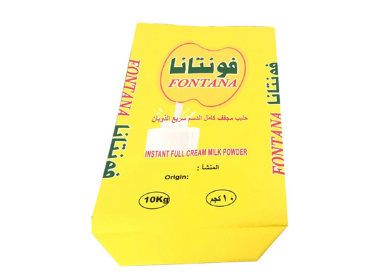 Accept Custom Industrial Paper Bag 25kg 3 Layers Pe Lined Multi Wall Kraft