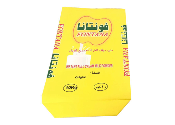 Milk Powder Packaging 20kg 25kg Multi Wall Paper Sacks 3 Layers Pe Lined