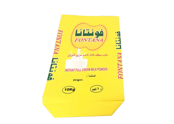 20kg 25kg 3 Layers Pe Lined Multi Wall Paper Sacks For Milk Powder Packaging