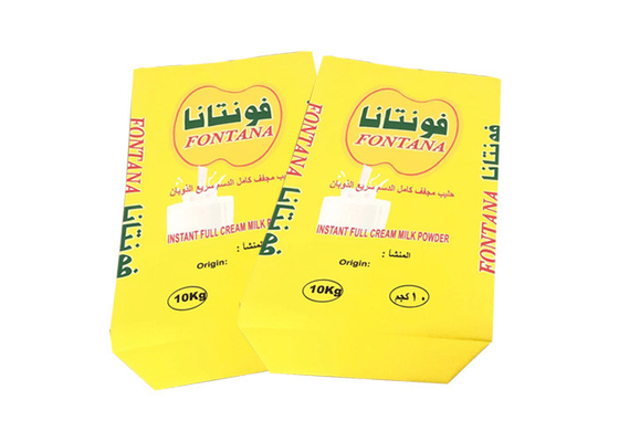 Accept Custom Industrial Paper Bag 25kg 3 Layers Pe Lined Multi Wall Kraft