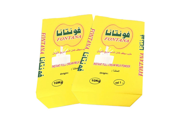 Milk Powder Packaging 20kg 25kg Multi Wall Paper Sacks 3 Layers Pe Lined