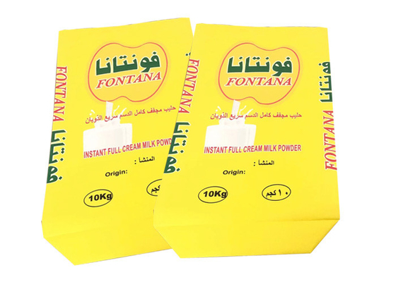 Milk Powder  Food Grade Multi Wall Paper Sacks Accept Custom Size 20kg 25kg