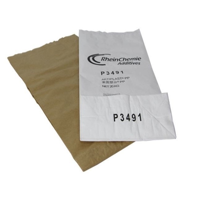 Pasted 3 Layers 25kg 50kg Kraft Heat Seal Bags Customized