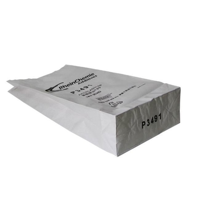 20kg 25kg Wear Resistance 3Layers Heat Sealed Paper Bags Trapezoid Pocket Opening