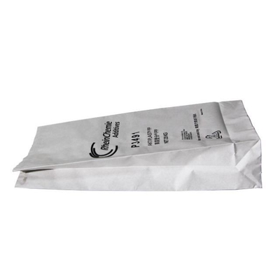 20kg 25kg Wear Resistance 3Layers Heat Sealed Paper Bags Trapezoid Pocket Opening