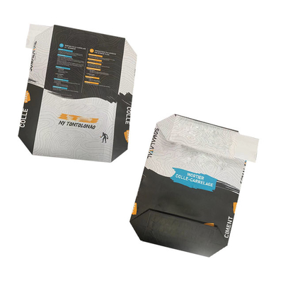 Flexo Printing Chemical Pasted Valve Multiwall Paper Bags PE Film 2 Layers