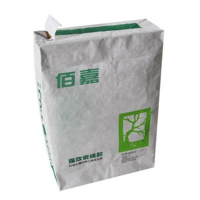 30kg Bread Wheat Flour Packaging Bag Multiwall Kraft Paper Bags Flexo Printing