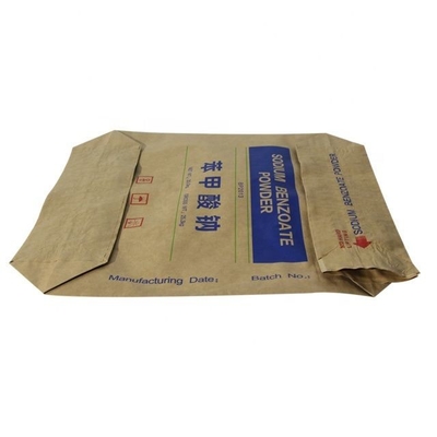 25kg 50kg Cement Packaging Bags  Kraft Paper Valve Bag  CMYK Color