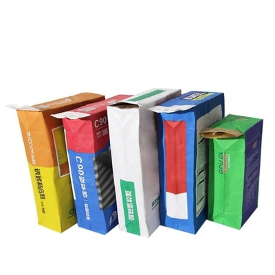 25kg 50kg Chemical Fertilizers Multiwall Kraft Paper Bags Waterproofing 20kg