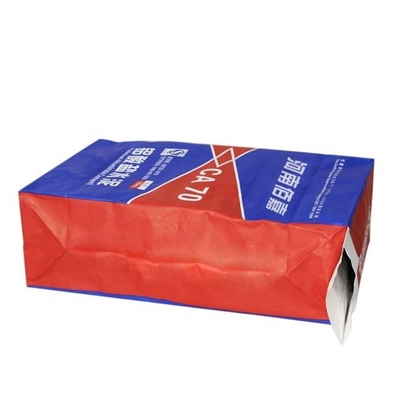 25kg 50kg Industrial Kraft Cement Packing Bags Waterproofing