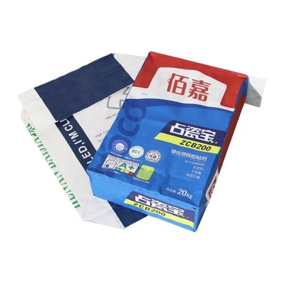 25kg 50kg Industrial Kraft Cement Packing Bags Waterproofing