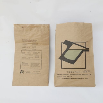 Multilayer 3 Plies Brown Kraft Paper Bag Eco Friendly Customized Size And Printing