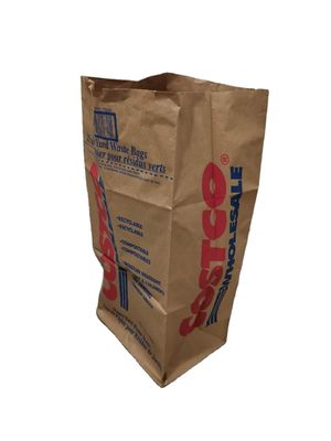 Waterproof 30 Gallons Extra Large Paper Lawn Bags Customized Solutions For Business