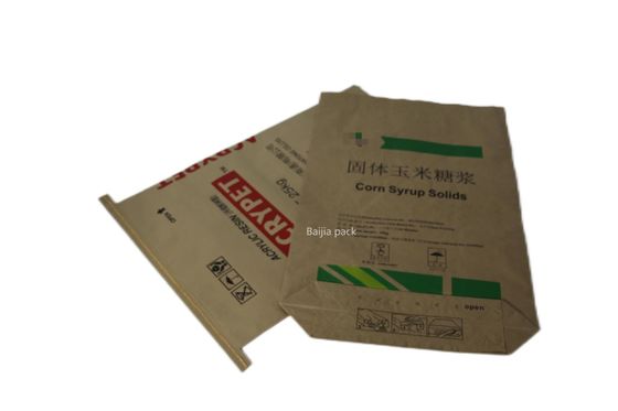 60x40x10cm Multiwall Sacks For Animal Feed / Additive Packaging