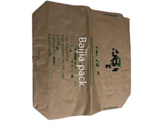 Eco-Friendly Industrial Paper Bags Customized Printing Moisture Sealing