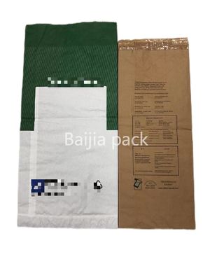 Heat Sealing Multiwall Kraft Paper Bags Customized Thickness And Printing