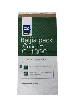 Heat Sealing Multiwall Kraft Paper Bags Customized Thickness And Printing