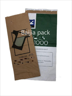 Eco Friendly Heat Sealed Paper Bags Multiwall Packaging Up To 7 Printing Color