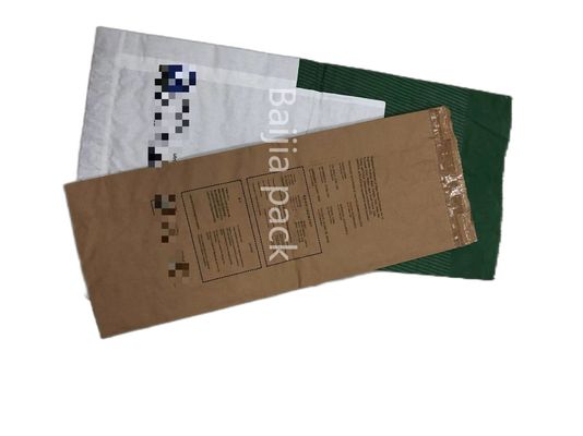 Customized Thickness Heat Sealable Paper Bags Biodegradable Material
