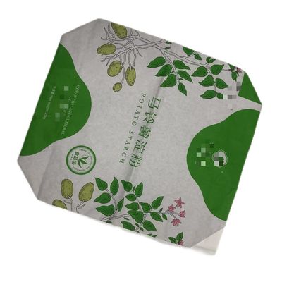 Custom Valve Type Multiwall Paper Sack Industrial Packaging Starch With Lamination