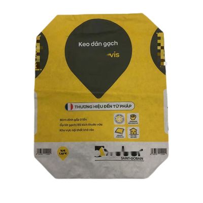 Industrial Valve Lamination Multi Wall Paper Sacks For Tile Adhesive Packaging