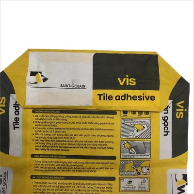 Industrial Valve Lamination Multi Wall Paper Sacks For Tile Adhesive Packaging