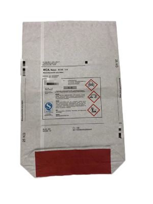 25kg Multiwall Paper Bags Square Bottom Open Mouth For Chemical Packaging