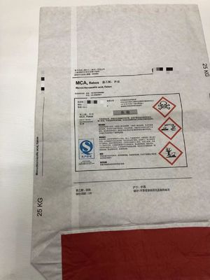 25kg Multiwall Paper Bags Square Bottom Open Mouth For Chemical Packaging