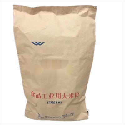 Industrial Multiwall Paper Bags Mouth Heat Sealing 20kg 25kg 50kg