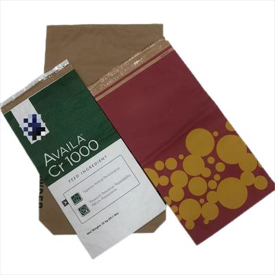 Customized Printing Logo Multiwall Paper Bags Moisture Proof