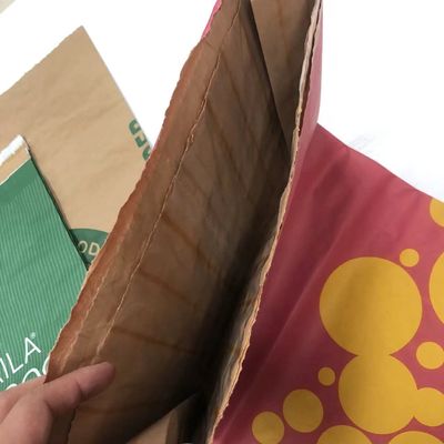 Custom Printed Multiwall Paper Bags Kraft Bag With Built In PE