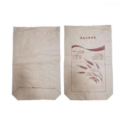 Customizable Recycled Heat Sealed Multiwall Paper Bag For Food Packaging