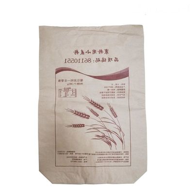 Food Grade Heat Sealing Paper Sacks Packaging Milk Powder Flour Food Additives